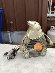 Metal Polar Bear Electric Fan With Tags, NO SHIPPING