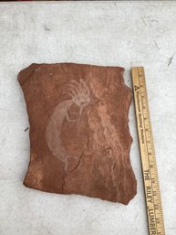 Kokopelli Etched Into Sandstone