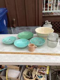 Mid Century Ceramics And Pottery Lot, Royal Heager, Etc., NO SHIPPING