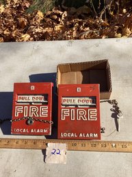 LOT 22, Vintage Fire Alarms (2)