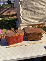 LOT 30, Vintage Picnic Baskets, Redman, Etc., NO SHIPPING