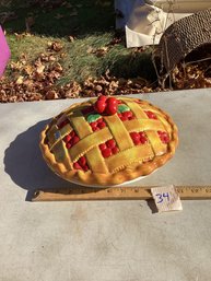 LOT 34, Retired Department 56 Pie Plate W/ Lid, Life Is Just A Bowl Of Cherries, NO SHIPPING