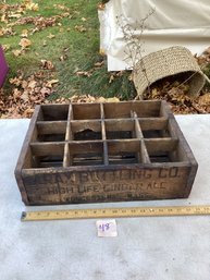 LOT 48, Antique Wooden Advertising Beverage Box, ARAX, High Life Ginger Ale, NO SHIPPING