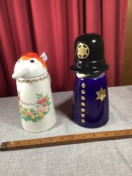 2 Vintage WebCo Character Steins, NO SHIPPING