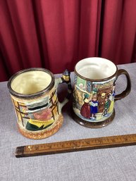 Vintage Royal Doulton And Sandland Tankards, MED. BOX SHIP