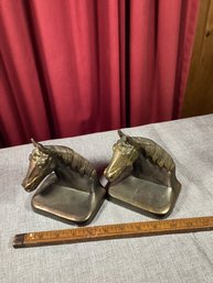 Vintage Philadelphia Metal Crafters Horse Head Metal Bookends, MED. BOX SHIP