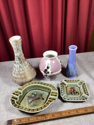 Mid-Century Pottery Lot, Stangl, Wade Irish Pottery, MED. BOX SHIP