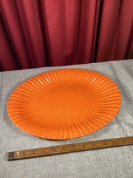 Early Stangl Flame Orange Platter, NO SHIPPING