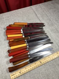 26 Vintage Butter Knives With Bakelite Handles