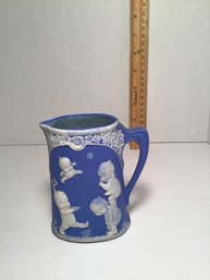 Rare Rose ONeill (Germany) Kewpie Creamer, Jasperware