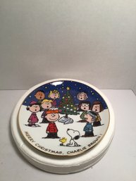 Danbury Mint Peanuts Plate, E1213, Merry Christmas, Charlie Brown!