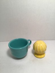 Fiesta Ware Coffee Cup And Stangl Shaker