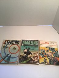 3 1959/1960 Science Fiction Magazines