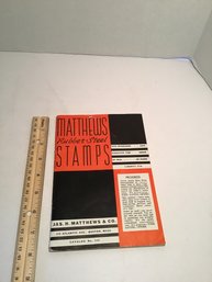 1938 Catalog, Matthews Rubber Steel Stamps