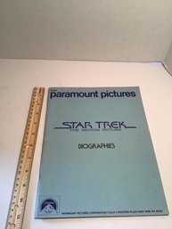 1979 Star Trek Collectible, Paramount Pictures Star Trek Biographies