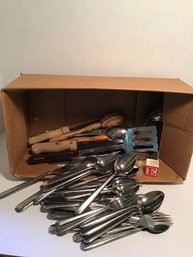 Vintage Box Lot (E), Quality Flatware And Other Utensils