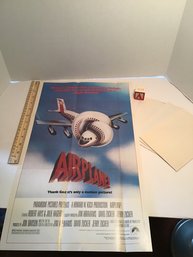 (A), 5 Topps Chewing Gum Movie Posters From 1980, AIRPLANE