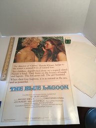 (B), 10 Topps Chewing Gum Movie Posters, BLUE LAGOON, 1980