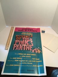 (D), 5 Topps Chewing Gum Movie Posters, REVENGE OF THE PINK PANTHER, 1978