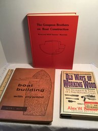 Vintage Books, Boat Building, Woodworking