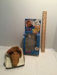 1987 ALF Watch In Box, Plush Wristband, Digital Watch