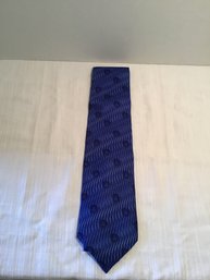 Vintage Authentic Silk Mens Necktie, Gianni Versace, Blue