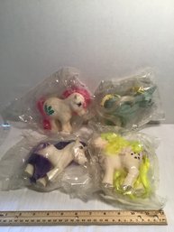 4 My Little Pony Horses And Unicorns, 1980s Original, Mint