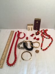 Vintage Napier Costume Jewelry Lot, All Marked, Different Ages, Plus Alex/Ani