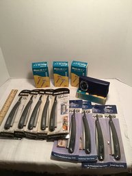 Chinese Safety Razors And Luxor Professional Barber Shaver Lot, NOS