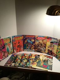 Collection Of Comics, 1980s, 1990s, Pacific Comics, DC, Flash, E-Man