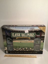 Classic Ballparks Gift Set, Sculpted Resin Ballparks With Book, New In Box