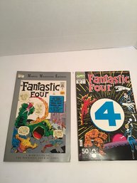 2 Issues Marvel Fantastic Four, #358 And Milestone Reprinting Of #1, Very Fine