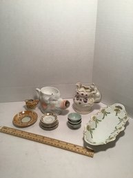 Vintage Porcelain Lot, Pig, Mouse, European, Etc.