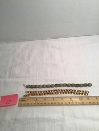 LOT C, Beautiful Glass Beads, Grey, Amber, Clear