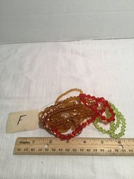 LOT F, Beautiful Glass Beads, Czech Crystal, Mixed Colors