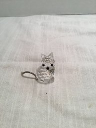 1.25 Inch Swarovski Crystal Kitty, Max Schreck Design, Vintage