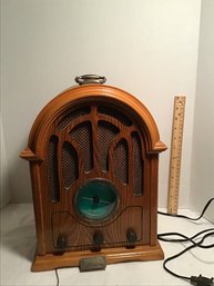 Vintage Wood Radio And Cassette Player