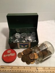 Vintage Mid-century President Promotional Coins Lot, Shell, Brass