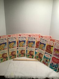 1982 Crush Soda Free Valentines Post Cards (5), 12 Per