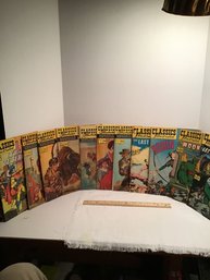 11 Early Classics Illustrated Comic Books, 50s, 60s And 4 With No Price (40s)