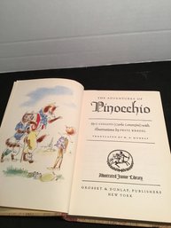 HC Book, Pinocchio, Rainbow Classics Ed., 1946