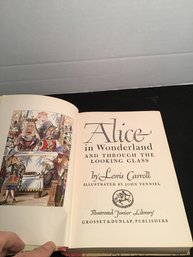 HC BOOK, ALICE THROUGH THE LOOKING GLASS, 1946, Rainbow Classics Ed.