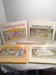 4 HC Angelina Ballerina Series Childrens Book, 1st Amer. Ed., Like New With Dust Jackets