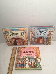 3 Look And Play Books, Sleeping Beauty, Snow White, Cinderella