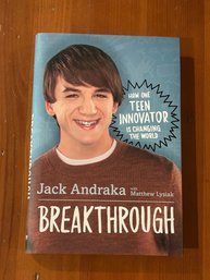 Breakthrough By Jack Andraka SIGNED & Inscribed First Edition