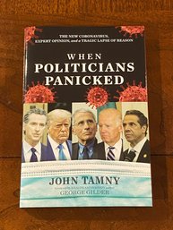 When Politicians Panicked By John Tamny SIGNED & Inscribed First Edition