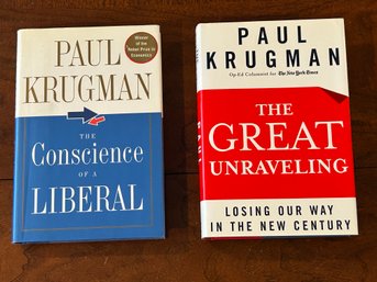 The Great Unraveling & The Conscience Of A Liberal By Paul Krugman SIGNED First Editions