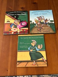 Sheila & Letty Sustrin SIGNED & Inscribed Children's Book Lot The Teacher Who Would Not Retire