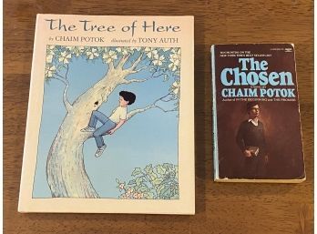 The Tree Of Here By Chaim Potok SIGNED First Edition With SIGNED The Chosen Paperback