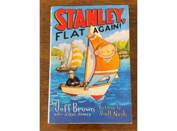 Stanley, Flat Again By Jeff Brown EXTREMELY RARE SIGNED & Inscribed First Edition